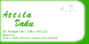 attila daku business card